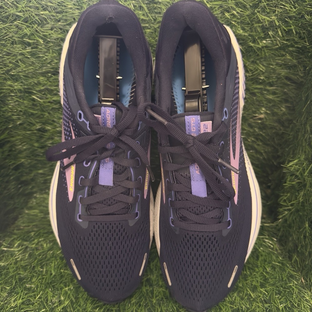 Brooks Adrenaline GTS 22 Shoes Womens Size 10.5 B Black Pink Purple Running - Picture 5 of 8